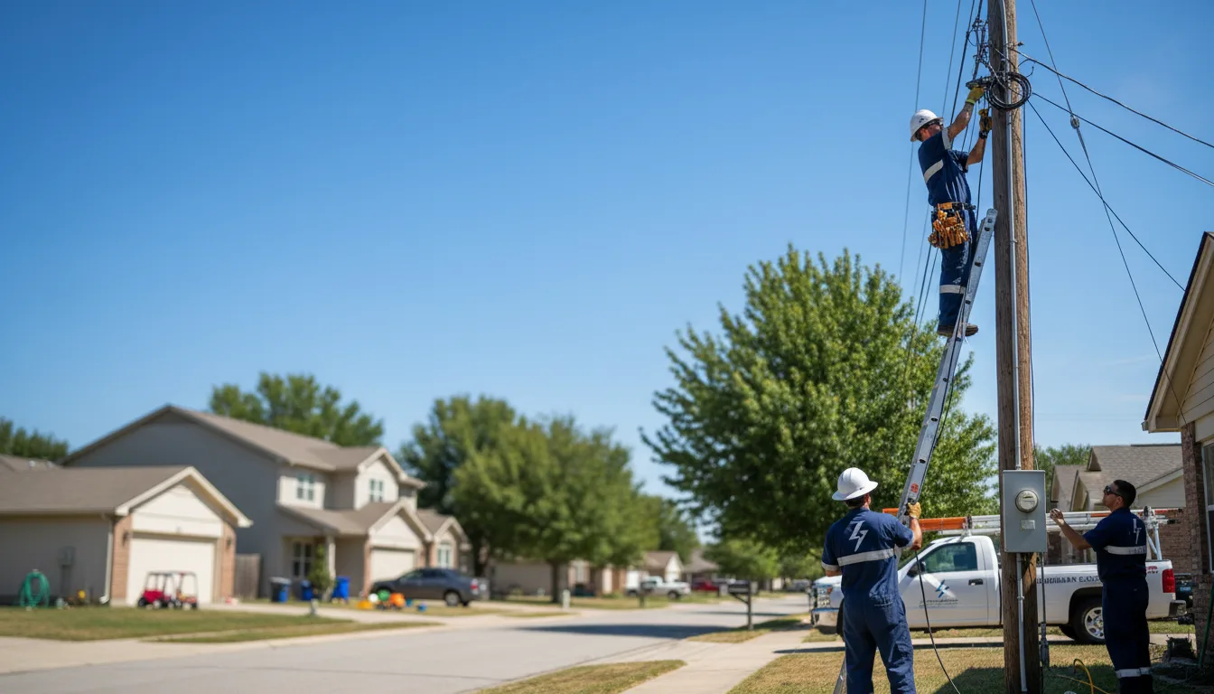 Residential electrician providing installation services in Parrish, FL
